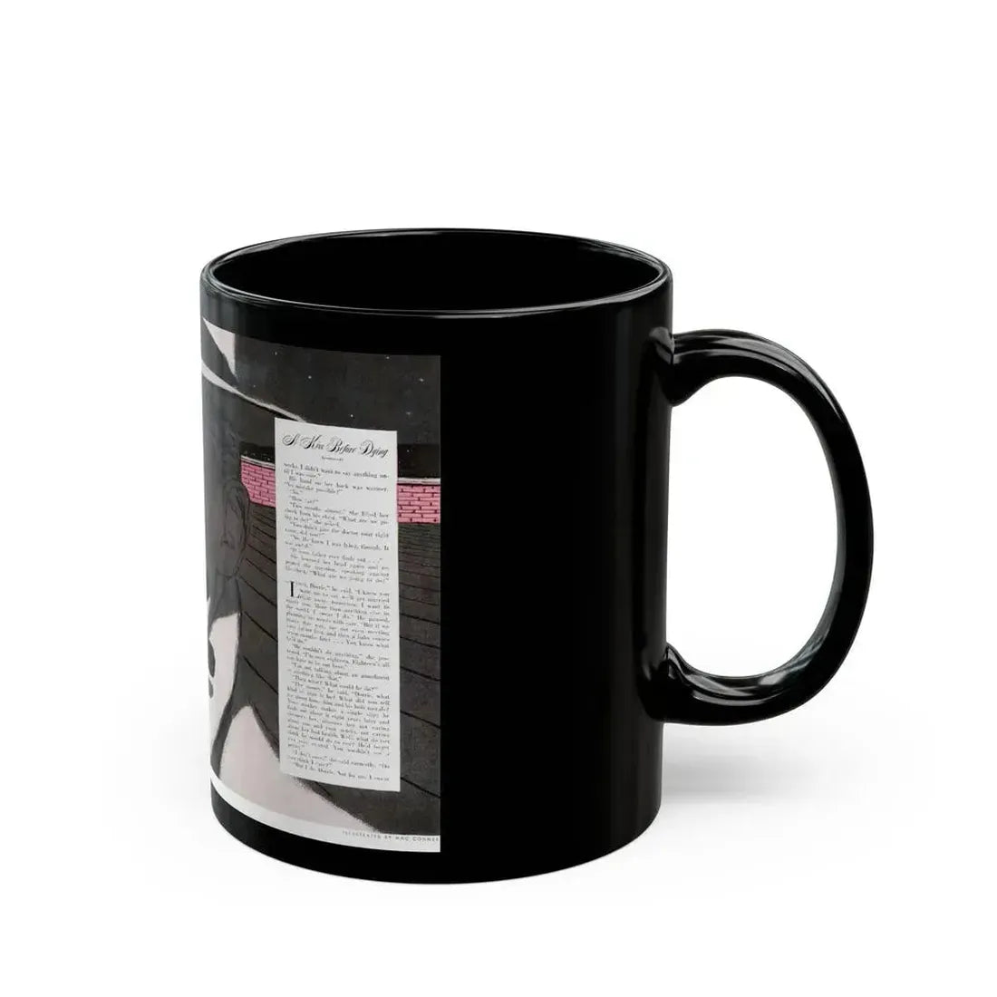A Kiss Before Dying (2), Cosmoolitan, July 1953 - Black Coffee Mug - Go Mug Yourself