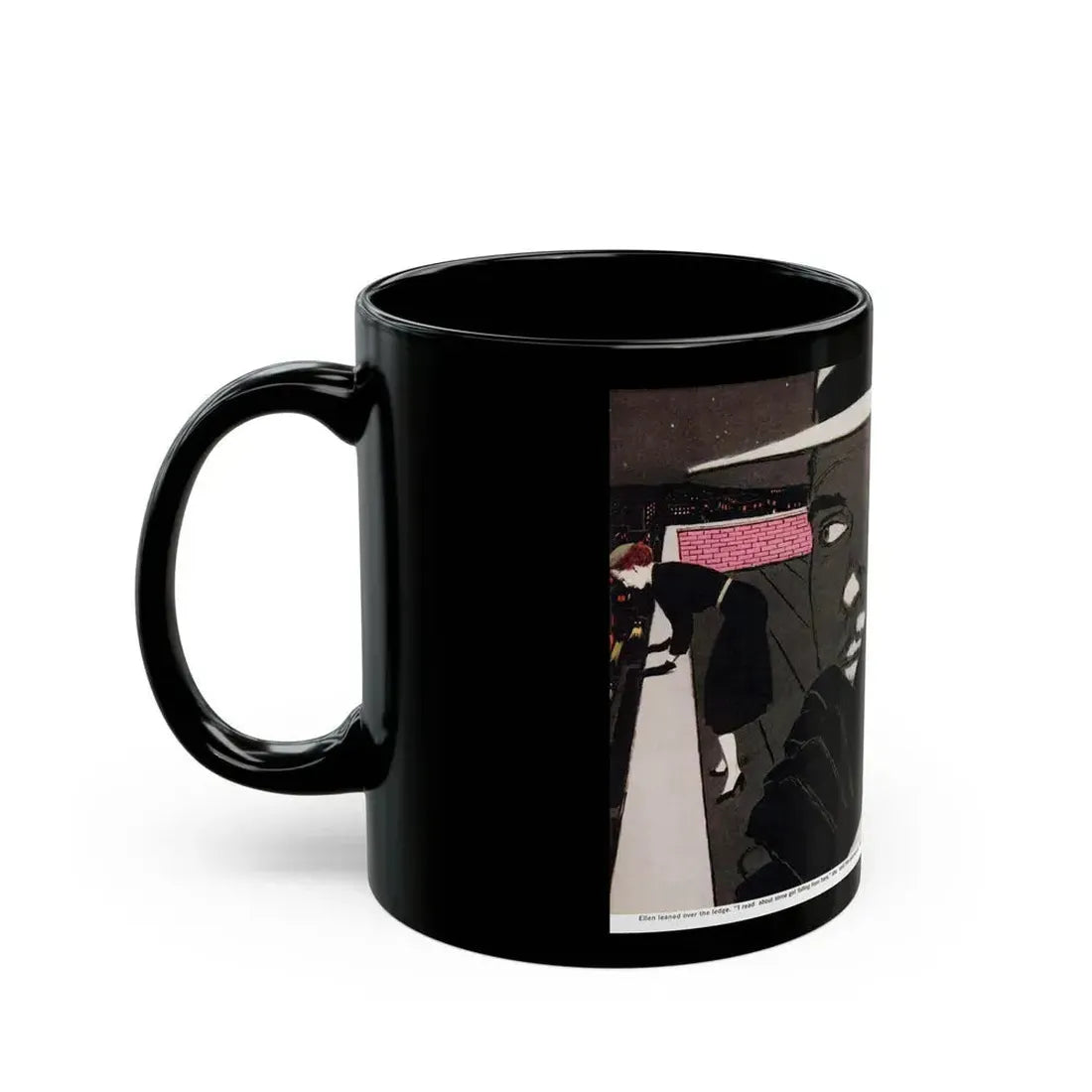 A Kiss Before Dying (2), Cosmoolitan, July 1953 - Black Coffee Mug - Go Mug Yourself