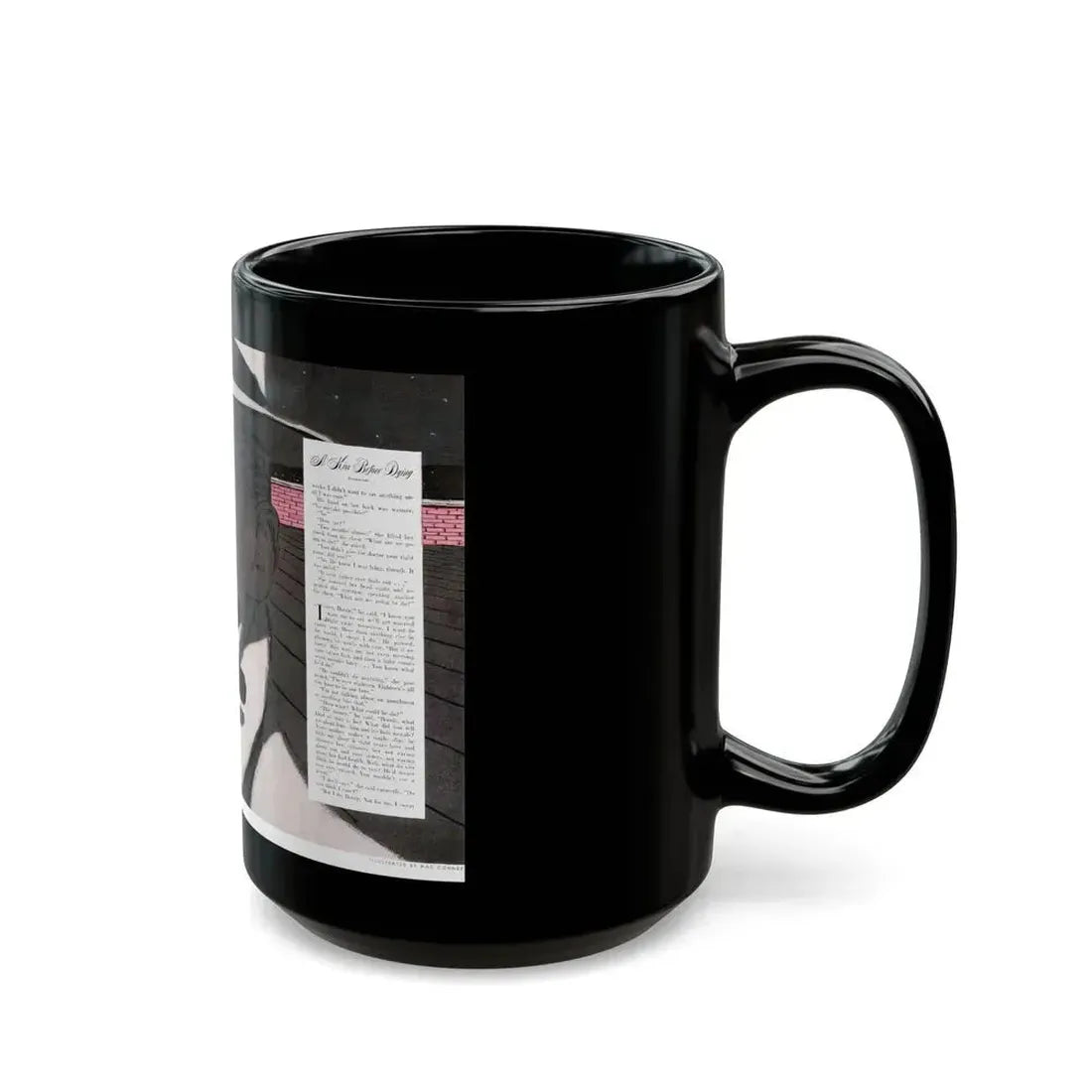 A Kiss Before Dying (2), Cosmoolitan, July 1953 - Black Coffee Mug - Go Mug Yourself