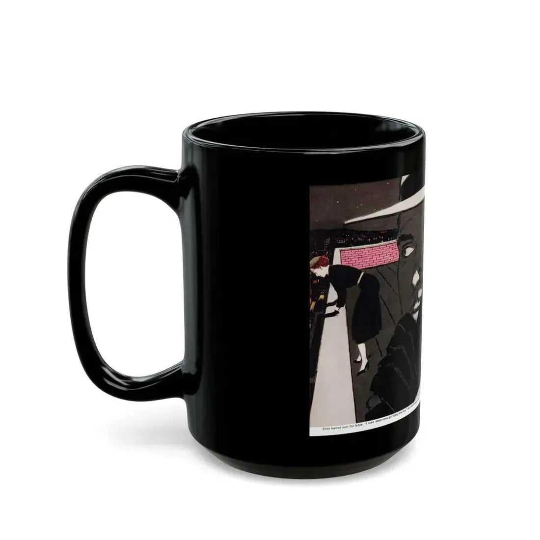 A Kiss Before Dying (2), Cosmoolitan, July 1953 - Black Coffee Mug - Go Mug Yourself
