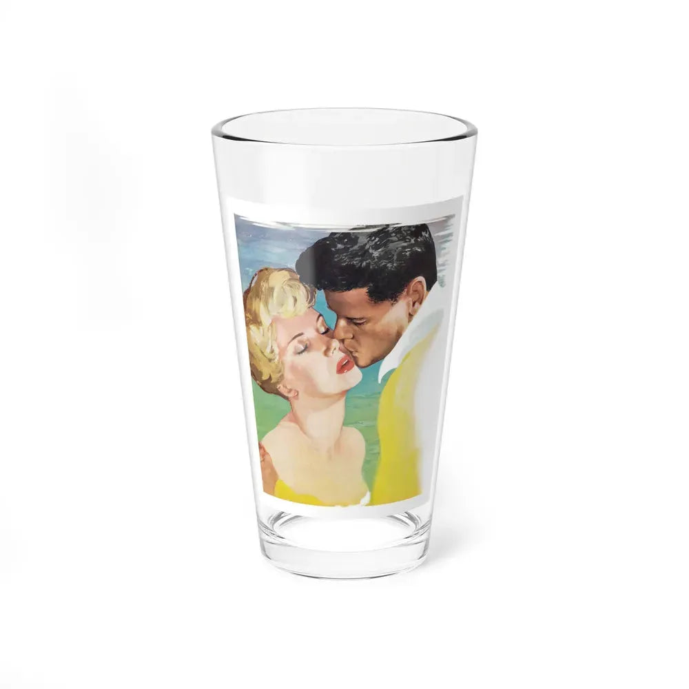 A Kiss In The Sun by Penelope Mortimer, Woman's Own magazine, 1957 (Magazine Illustration) Pint Glass 16oz 16oz - Go Mug Yourself