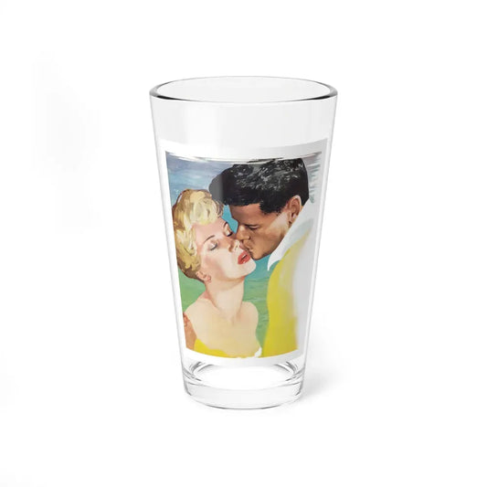 A Kiss In The Sun by Penelope Mortimer, Woman's Own magazine, 1957 (Magazine Illustration) Pint Glass 16oz 16oz - Go Mug Yourself