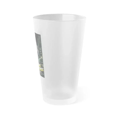 A KNIFE UNDER THE THROAT 1986 Movie Poster - Frosted Pint Glass 16oz - Go Mug Yourself