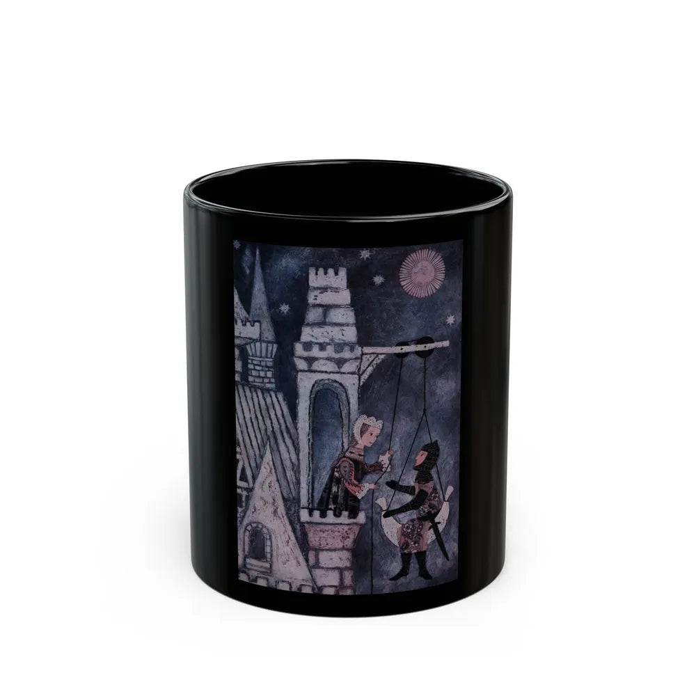 A Knight and His Lady, Cosmopolitan, July 1959 - Black Coffee Mug-11oz-Go Mug Yourself