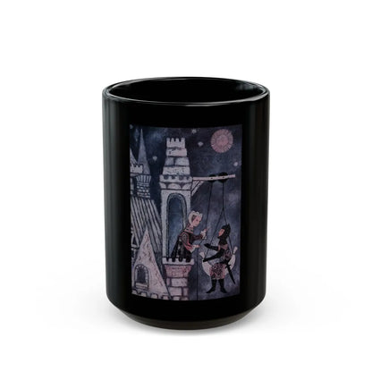 A Knight and His Lady, Cosmopolitan, July 1959 - Black Coffee Mug-15oz-Go Mug Yourself