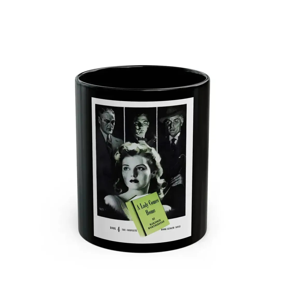 A Lady Comes Home (1), Cosmopolitan, March 1943 - Black Coffee Mug 11oz - Go Mug Yourself