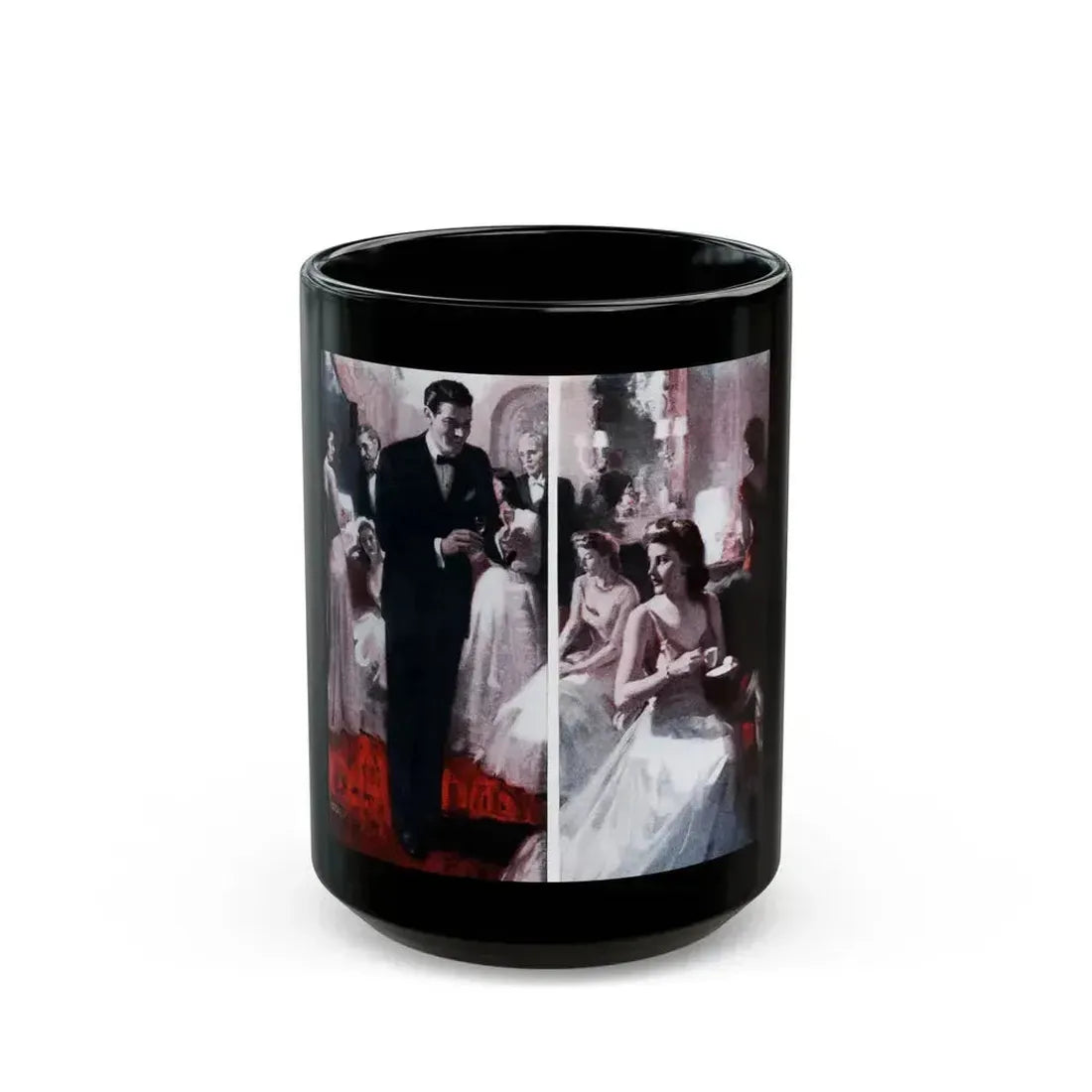 A Lady Comes Home (2), Cosmopolitan, March 1943 - Black Coffee Mug 15oz - Go Mug Yourself