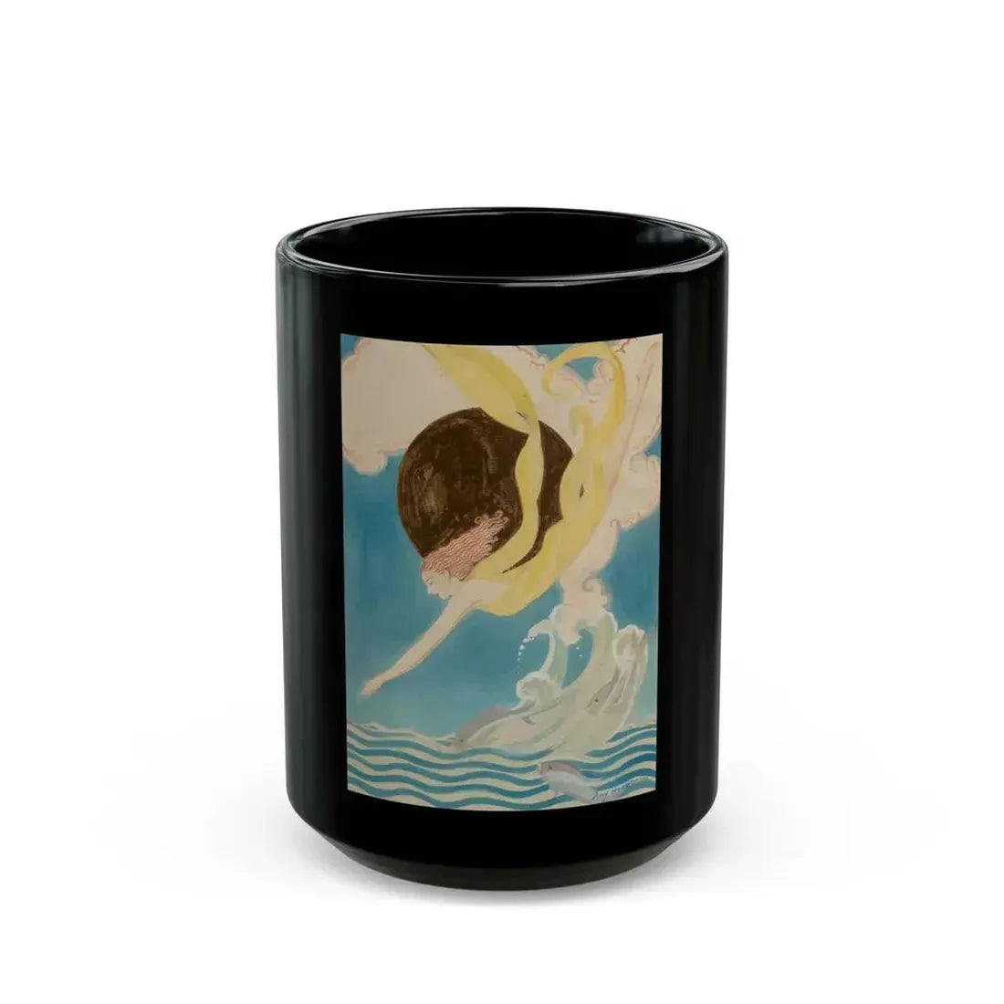 A Land of Mystery, Golden Book cover, July 1928 - Black Coffee Mug 15oz - Go Mug Yourself