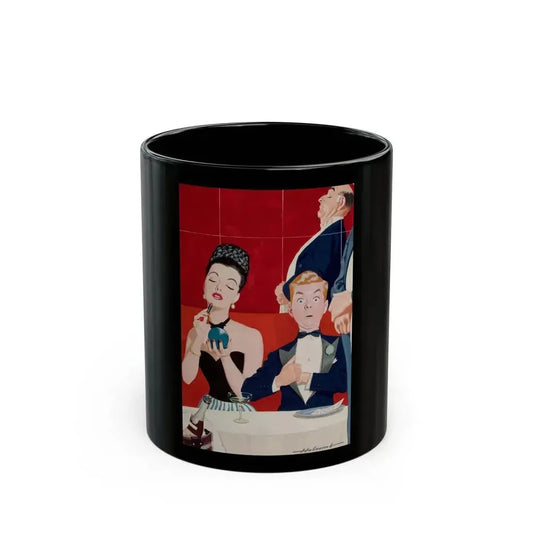 A Large Bill, magazine story illustration - Black Coffee Mug 11oz - Go Mug Yourself