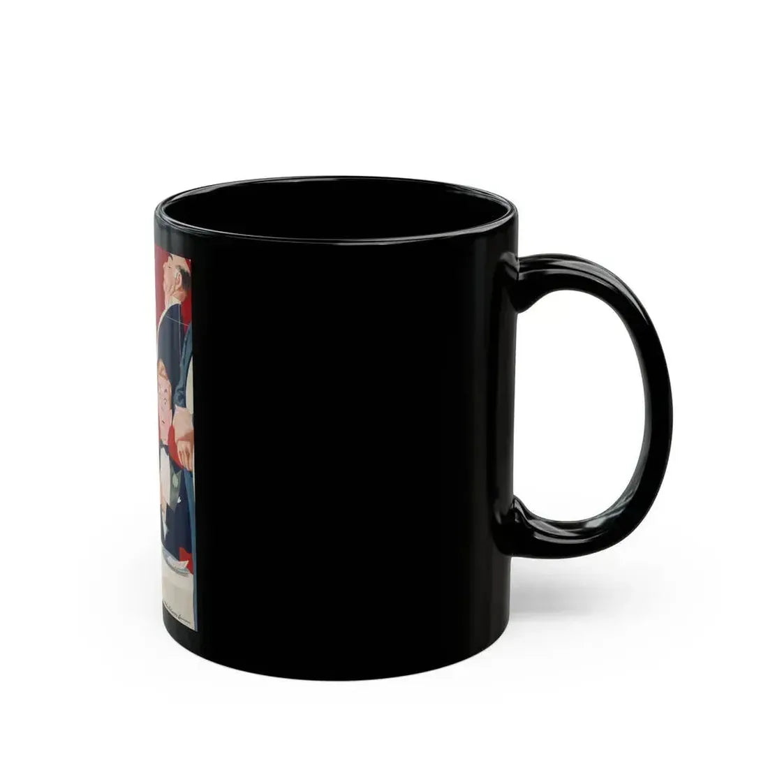 A Large Bill, magazine story illustration - Black Coffee Mug - Go Mug Yourself