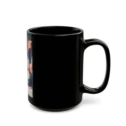 A Large Bill, magazine story illustration - Black Coffee Mug - Go Mug Yourself