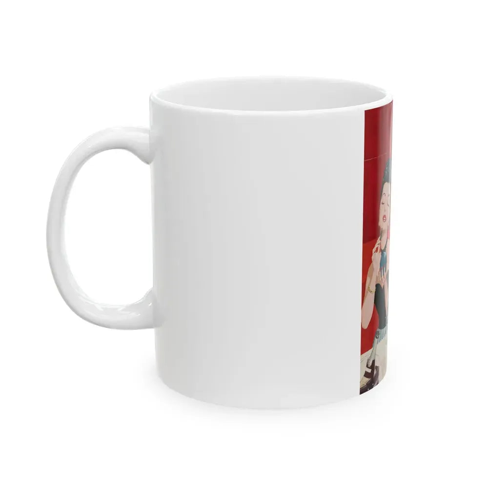 A Large Bill, magazine story illustration - White Coffee Mug - Go Mug Yourself