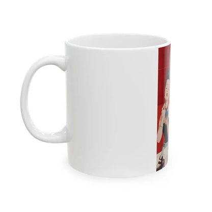 A Large Bill, magazine story illustration - White Coffee Mug - Go Mug Yourself