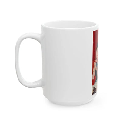 A Large Bill, magazine story illustration - White Coffee Mug-Go Mug Yourself