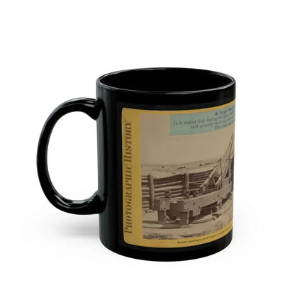 A Large Gun In The Rebel Works At Petersburgh (I.E. Petersburg), Va. (U.S. Civil War) Black Coffee Mug - Go Mug Yourself