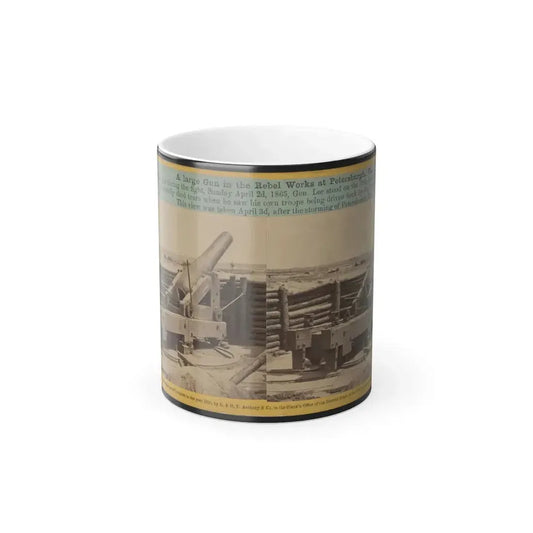 A Large Gun in the Rebel Works at Petersburgh (I.E. Petersburg), Va. (U.S. Civil War) Color Changing Coffee Mug 11oz Default Title 11oz - Go Mug Yourself