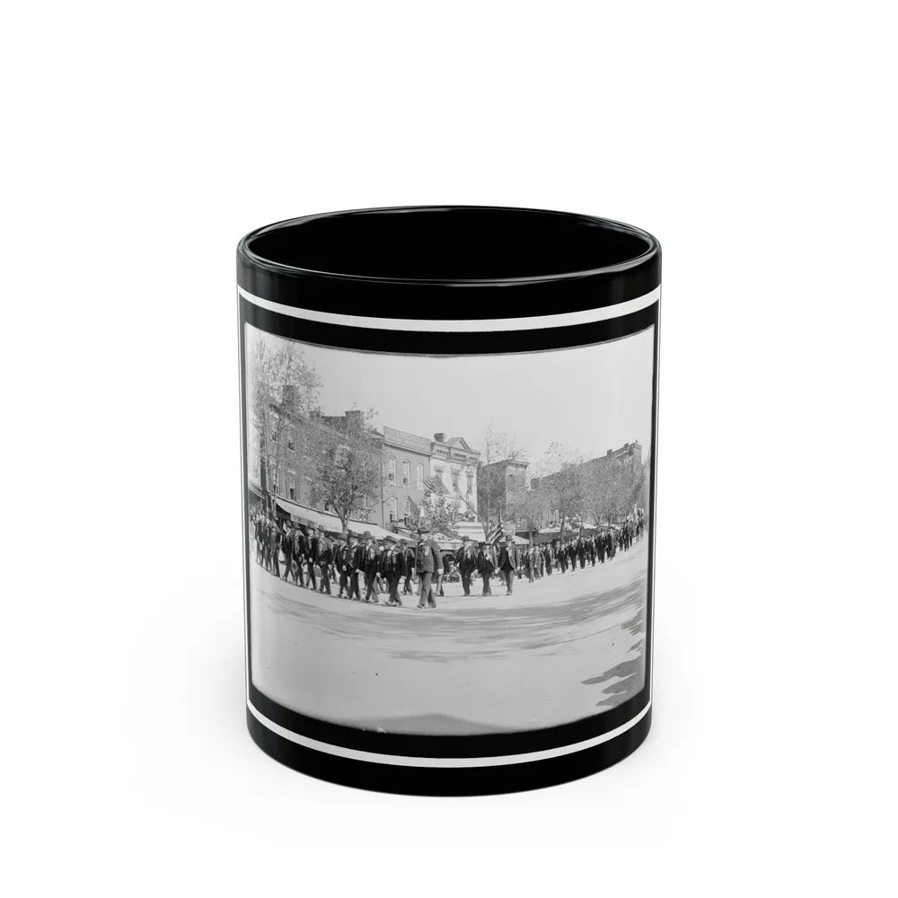 A Large Post In The Great Parade (U.S. Civil War) Black Coffee Mug-11oz-Go Mug Yourself