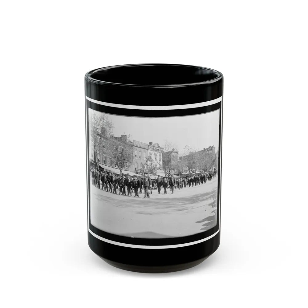 A Large Post In The Great Parade (U.S. Civil War) Black Coffee Mug-15oz-Go Mug Yourself