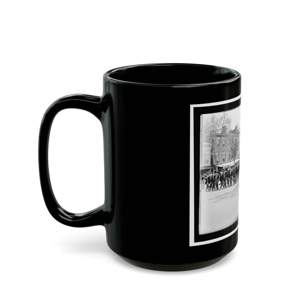 A Large Post In The Great Parade (U.S. Civil War) Black Coffee Mug-Go Mug Yourself