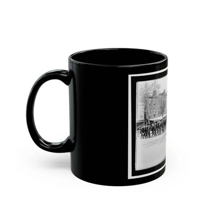 A Large Post In The Great Parade (U.S. Civil War) Black Coffee Mug-Go Mug Yourself