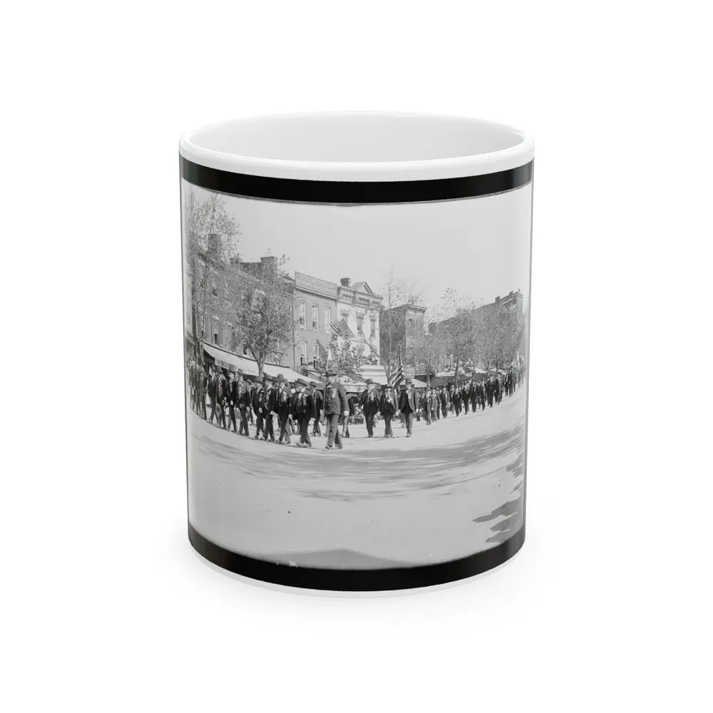 A Large Post In The Great Parade (U.S. Civil War) White Coffee Mug-11oz-Go Mug Yourself