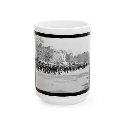 A Large Post In The Great Parade (U.S. Civil War) White Coffee Mug-15oz-Go Mug Yourself