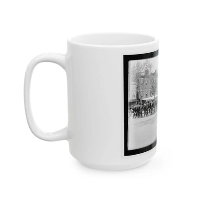 A Large Post In The Great Parade (U.S. Civil War) White Coffee Mug-Go Mug Yourself