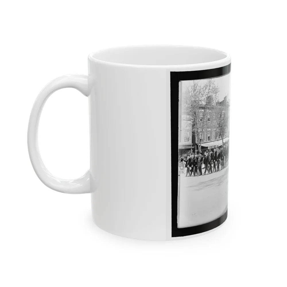 A Large Post In The Great Parade (U.S. Civil War) White Coffee Mug-Go Mug Yourself