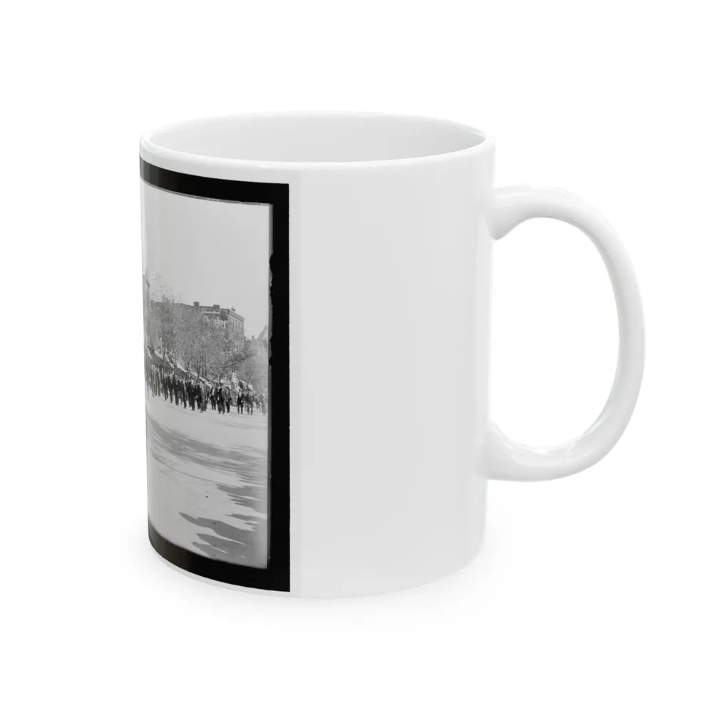 A Large Post In The Great Parade (U.S. Civil War) White Coffee Mug-Go Mug Yourself