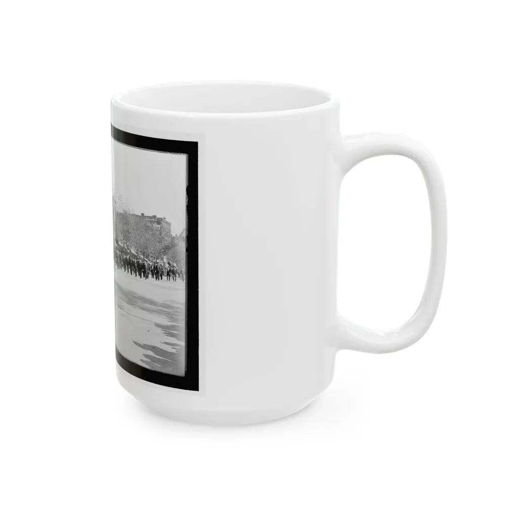 A Large Post In The Great Parade (U.S. Civil War) White Coffee Mug-Go Mug Yourself