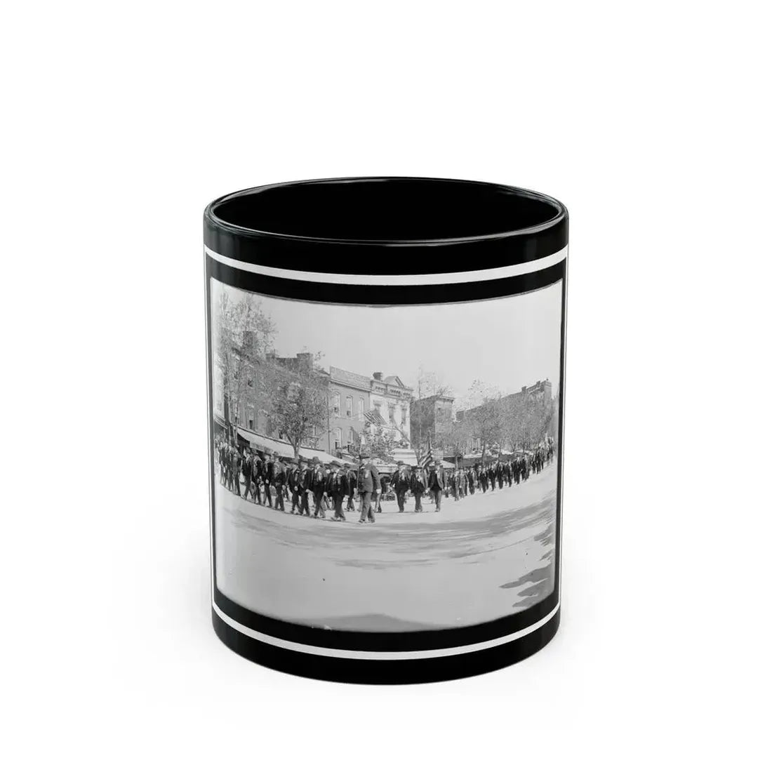 A Large Post In The Great Parade (U.S. Civil War) Black Coffee Mug 11oz - Go Mug Yourself