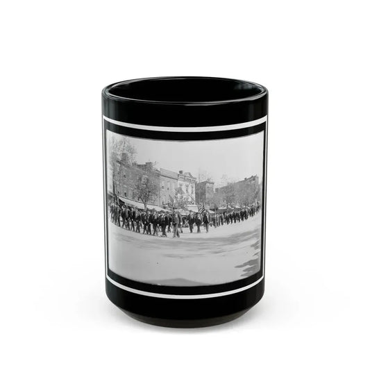 A Large Post In The Great Parade (U.S. Civil War) Black Coffee Mug 15oz - Go Mug Yourself