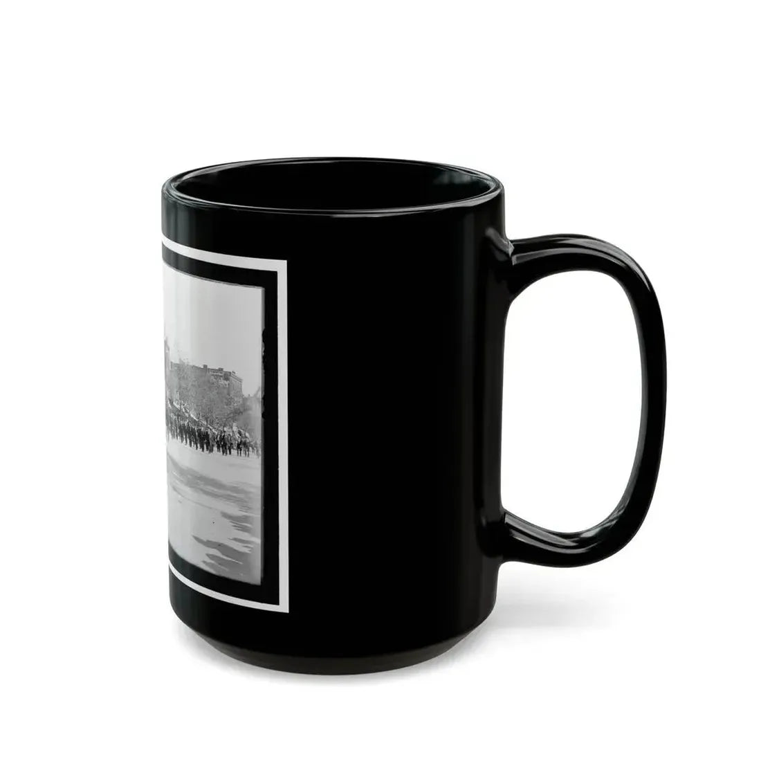 A Large Post In The Great Parade (U.S. Civil War) Black Coffee Mug - Go Mug Yourself