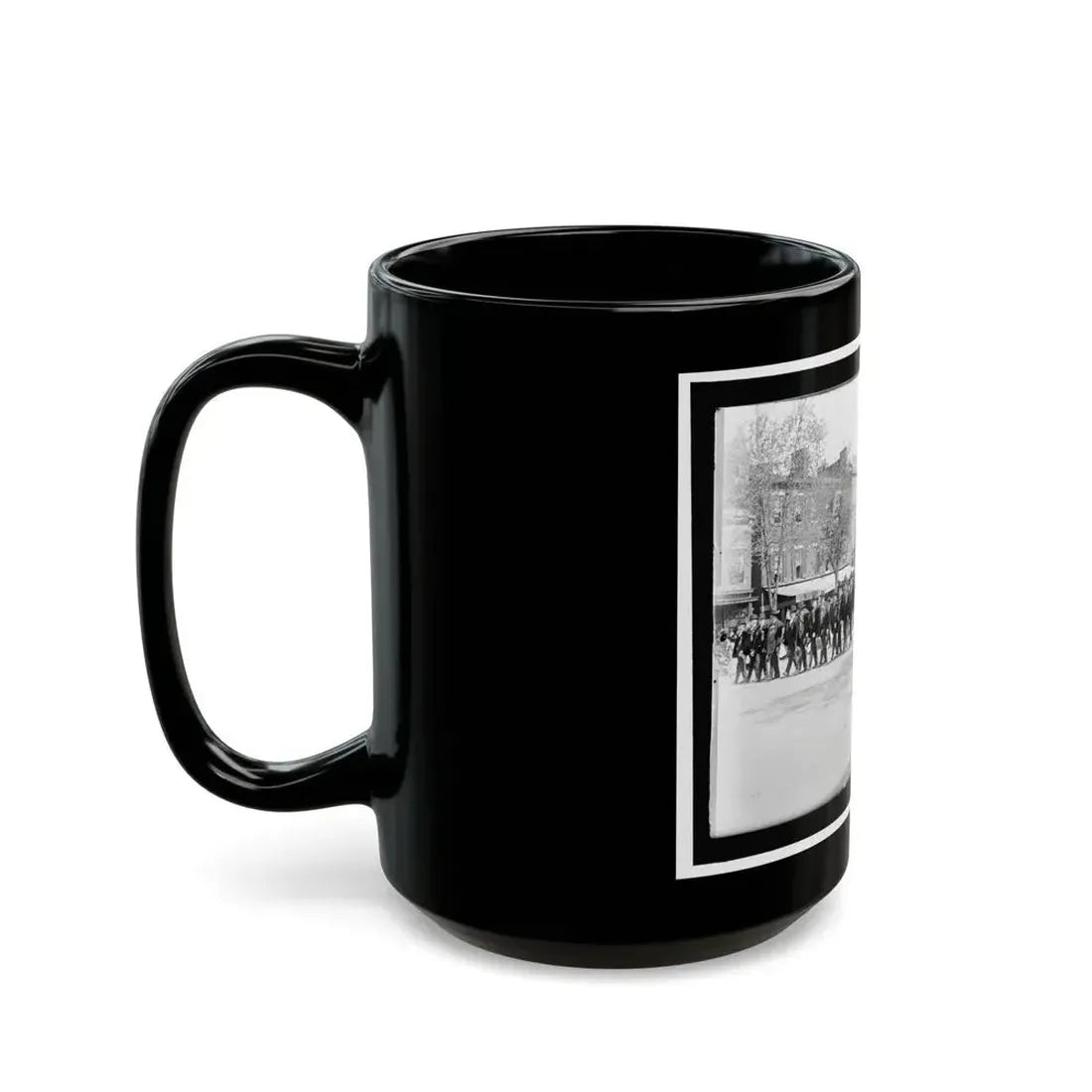 A Large Post In The Great Parade (U.S. Civil War) Black Coffee Mug - Go Mug Yourself