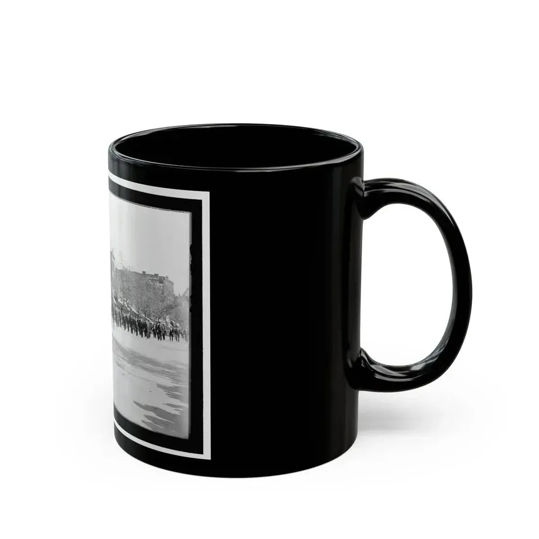 A Large Post In The Great Parade (U.S. Civil War) Black Coffee Mug - Go Mug Yourself