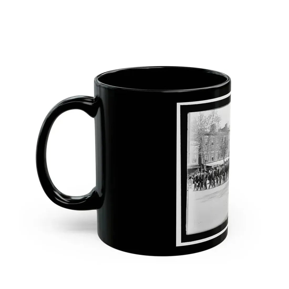 A Large Post In The Great Parade (U.S. Civil War) Black Coffee Mug - Go Mug Yourself