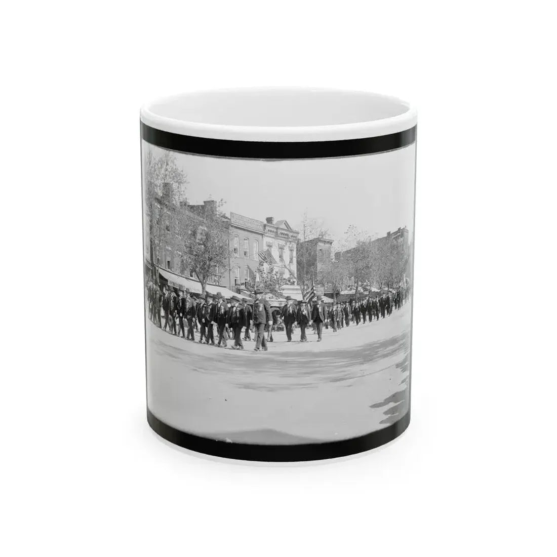 A Large Post In The Great Parade (U.S. Civil War) White Coffee Mug 11oz - Go Mug Yourself