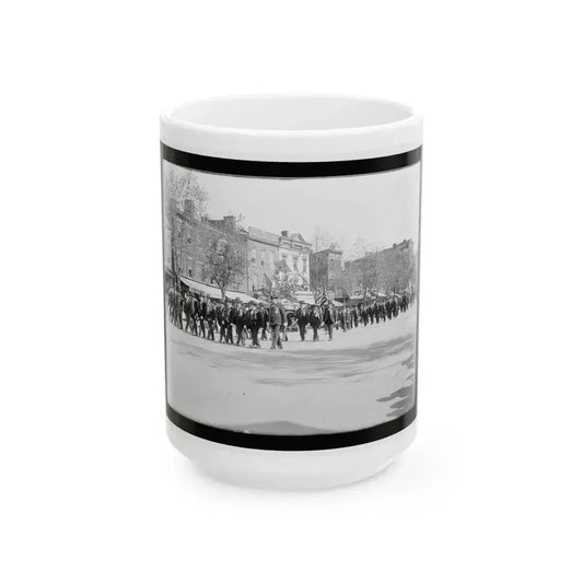 A Large Post In The Great Parade (U.S. Civil War) White Coffee Mug 15oz - Go Mug Yourself