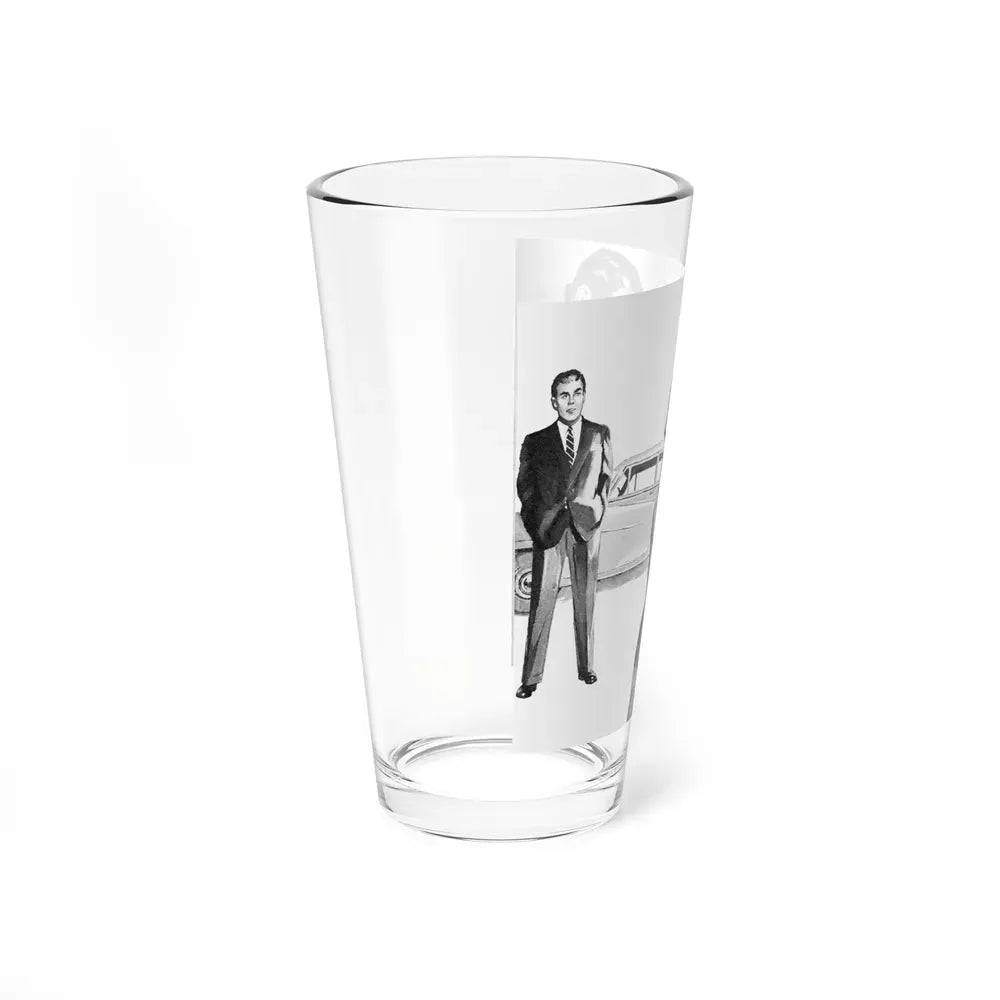A Lesson For Elizabeth by R. E. Playfair, Woman's Illustrated magazine, 1954 (Magazine Illustration) Pint Glass 16oz - Go Mug Yourself