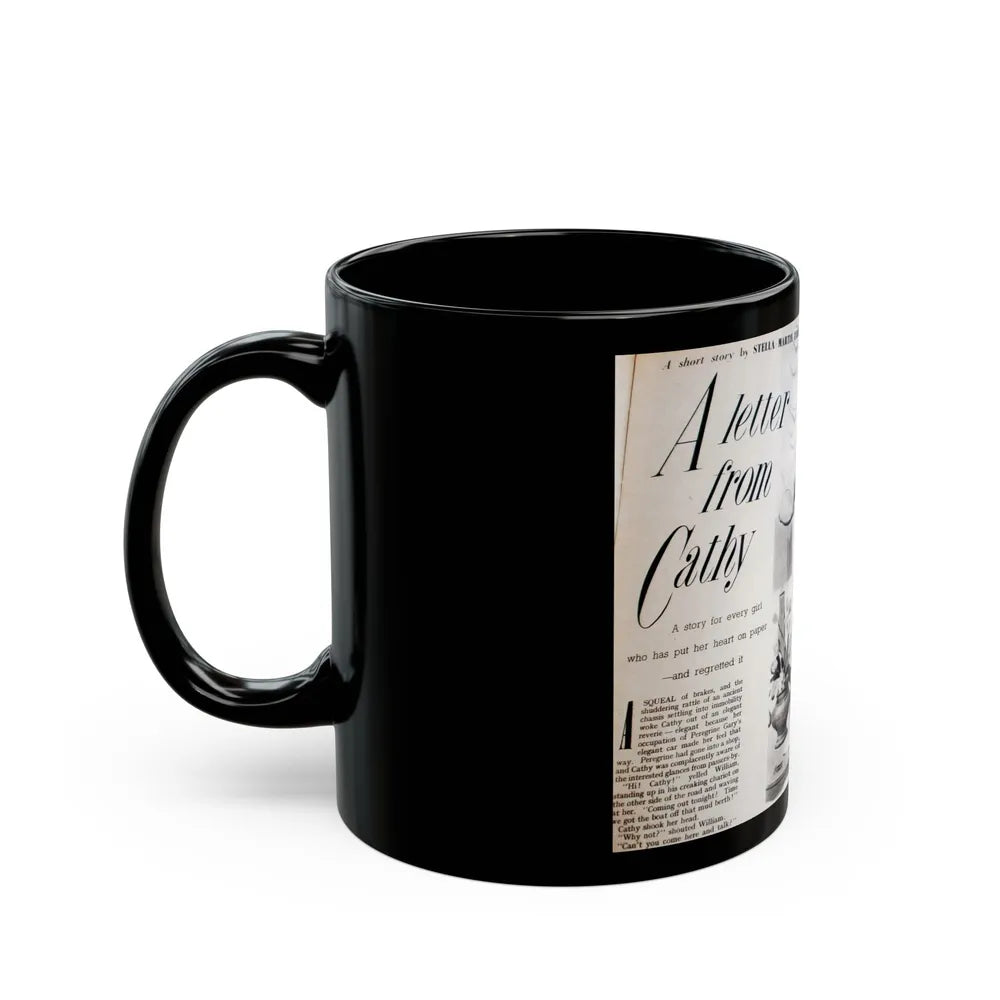 A Letter from Cathy - Black Coffee Mug-Go Mug Yourself