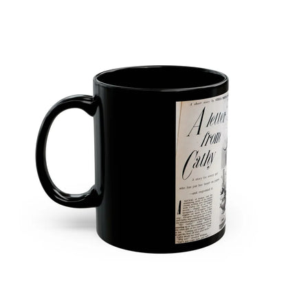 A Letter from Cathy - Black Coffee Mug-Go Mug Yourself