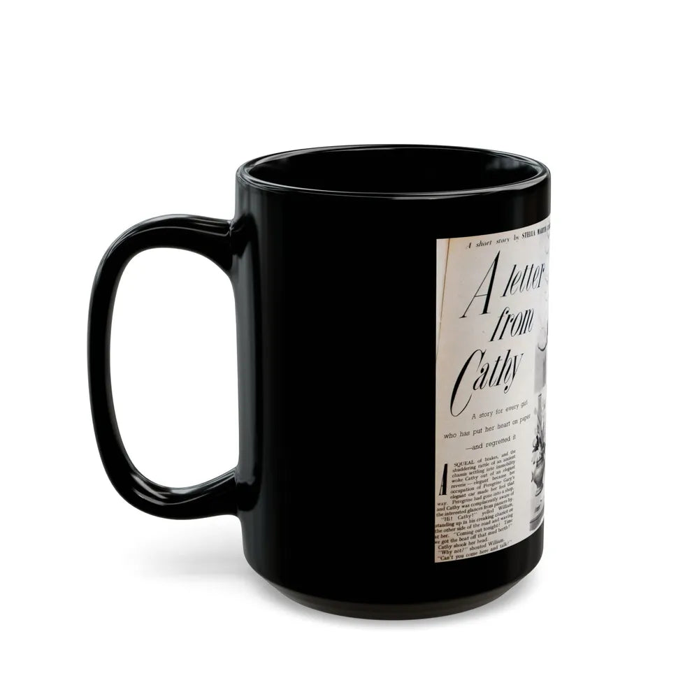 A Letter from Cathy - Black Coffee Mug-Go Mug Yourself