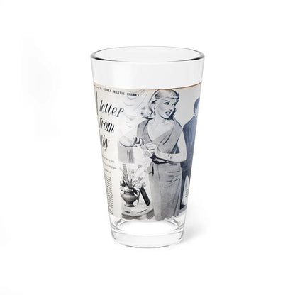 A Letter from Cathy (Magazine Illustration) Pint Glass 16oz-16oz-Go Mug Yourself