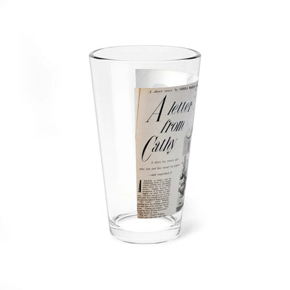 A Letter from Cathy (Magazine Illustration) Pint Glass 16oz-Go Mug Yourself