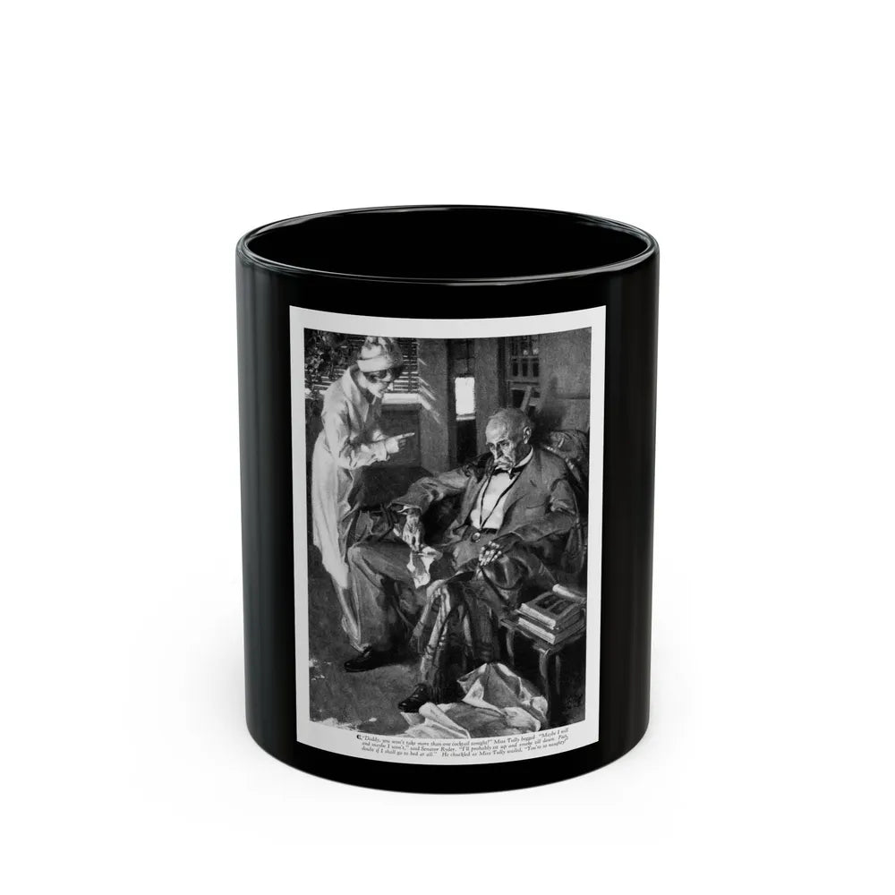 A Letter from the Queen (1), Cosmopolitan, December 1929 - Black Coffee Mug-11oz-Go Mug Yourself