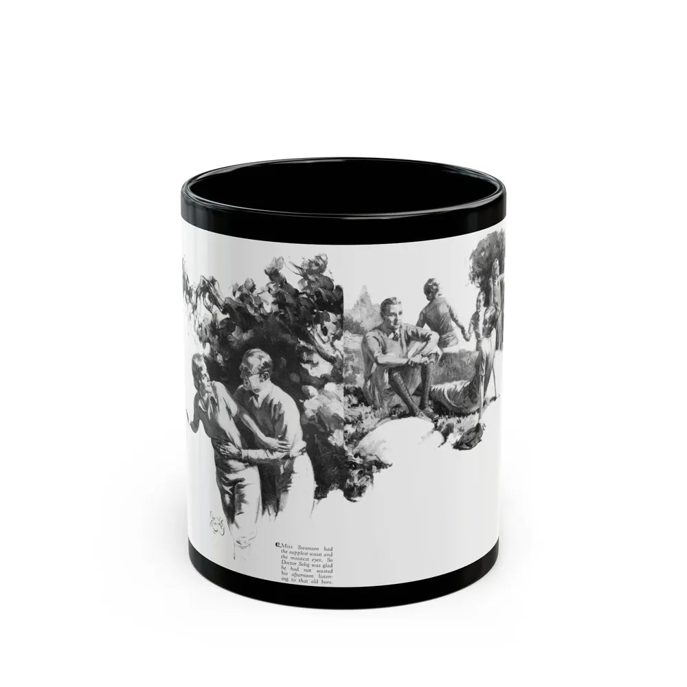 A Letter from the Queen (2), Cosmopolitan, December 1929 - Black Coffee Mug-11oz-Go Mug Yourself