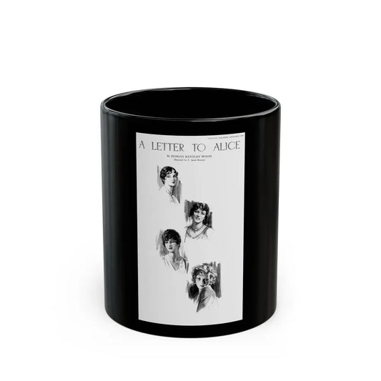 A Letter To Alice, McCall's magazine, December 1929 - Black Coffee Mug 11oz - Go Mug Yourself