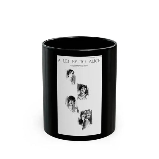 A Letter To Alice, McCall's magazine, December 1929 - Black Coffee Mug 11oz - Go Mug Yourself