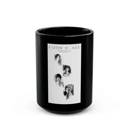 A Letter To Alice, McCall's magazine, December 1929 - Black Coffee Mug 15oz - Go Mug Yourself