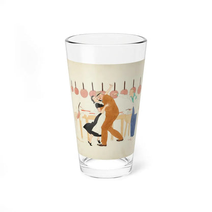 A Light in France (Magazine Illustration) Pint Glass 16oz-16oz-Go Mug Yourself